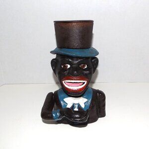 Vintage J.E. Stevens Mechanical Cast Iron Coin Bank 455 1886